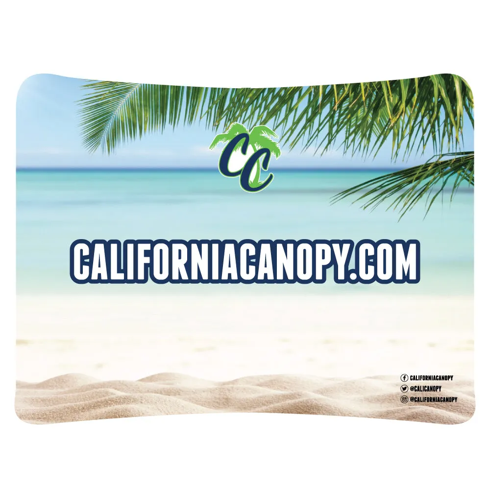 8'x7.5', 10'x7.5' (CURVED) Slim Line Banner Wall Kit (Photo Backdrop)