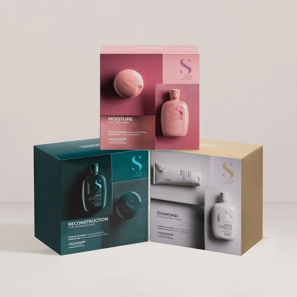 Alfaparf Milano Semi Di Lino Diamond Illuminating Shampoo & Conditioner Kit