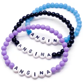 ANGINA Acrylic Letter Bead Bracelet