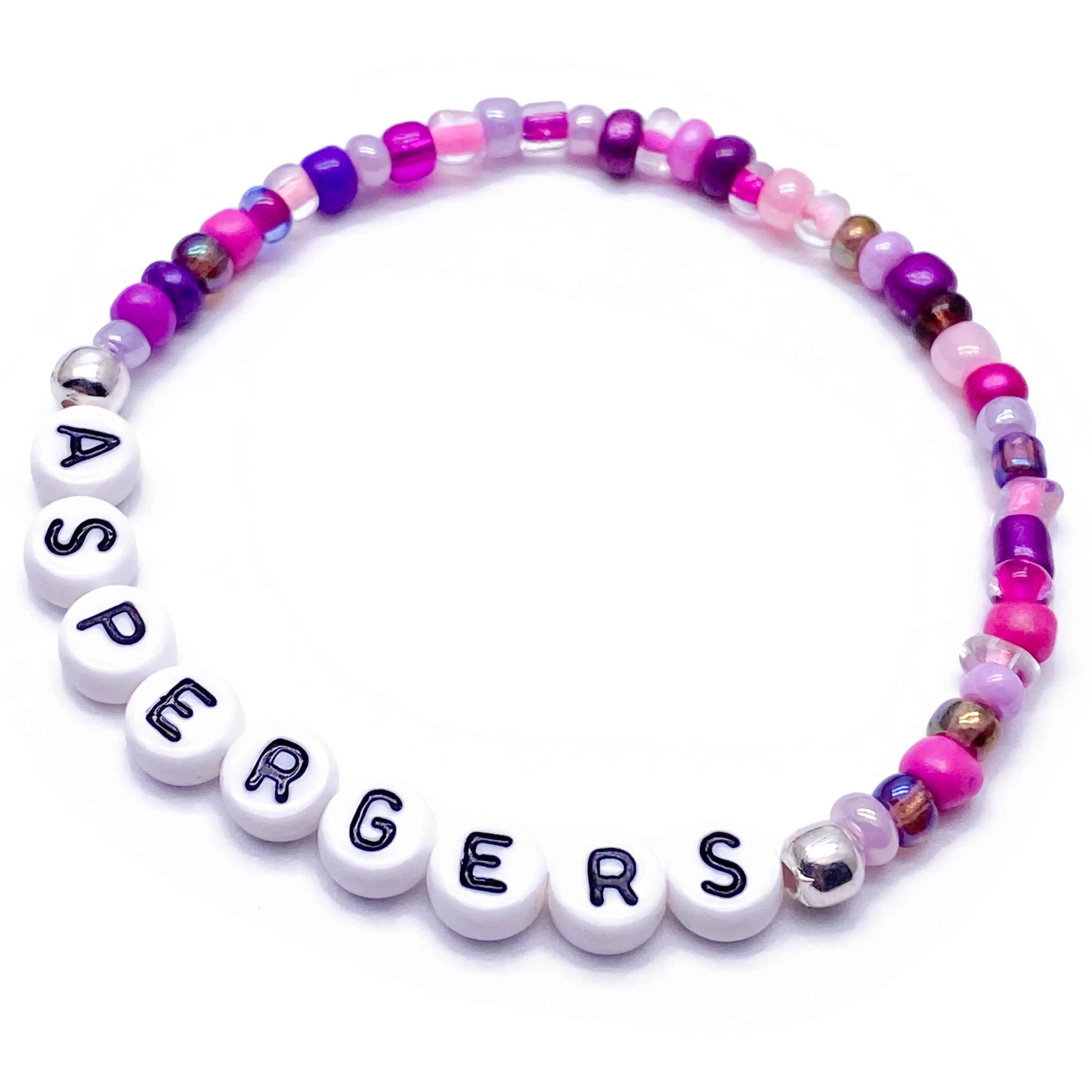 ASPERGERS Glass Seed Bead Bracelet