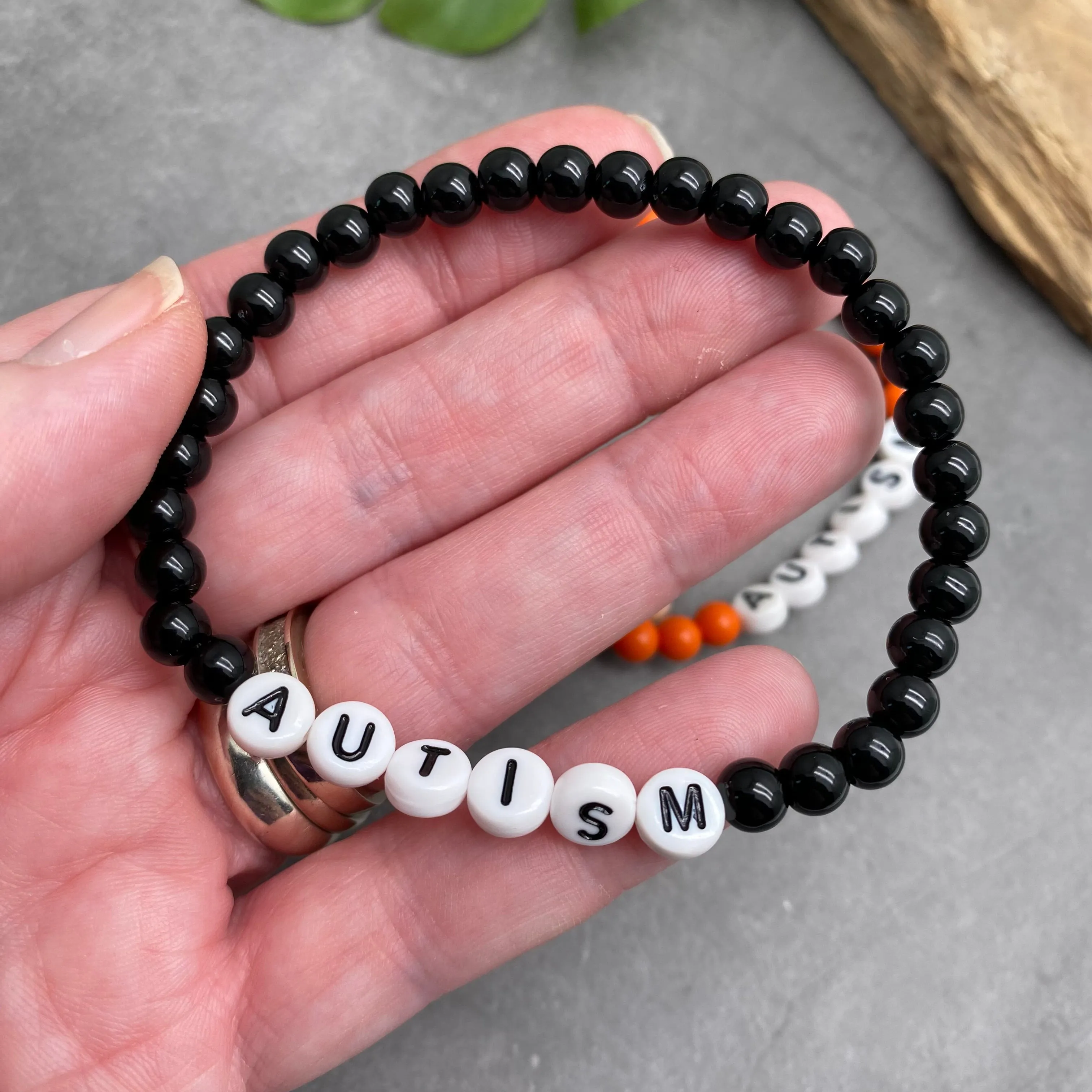 AUTISM Acrylic Letter Bead Bracelet