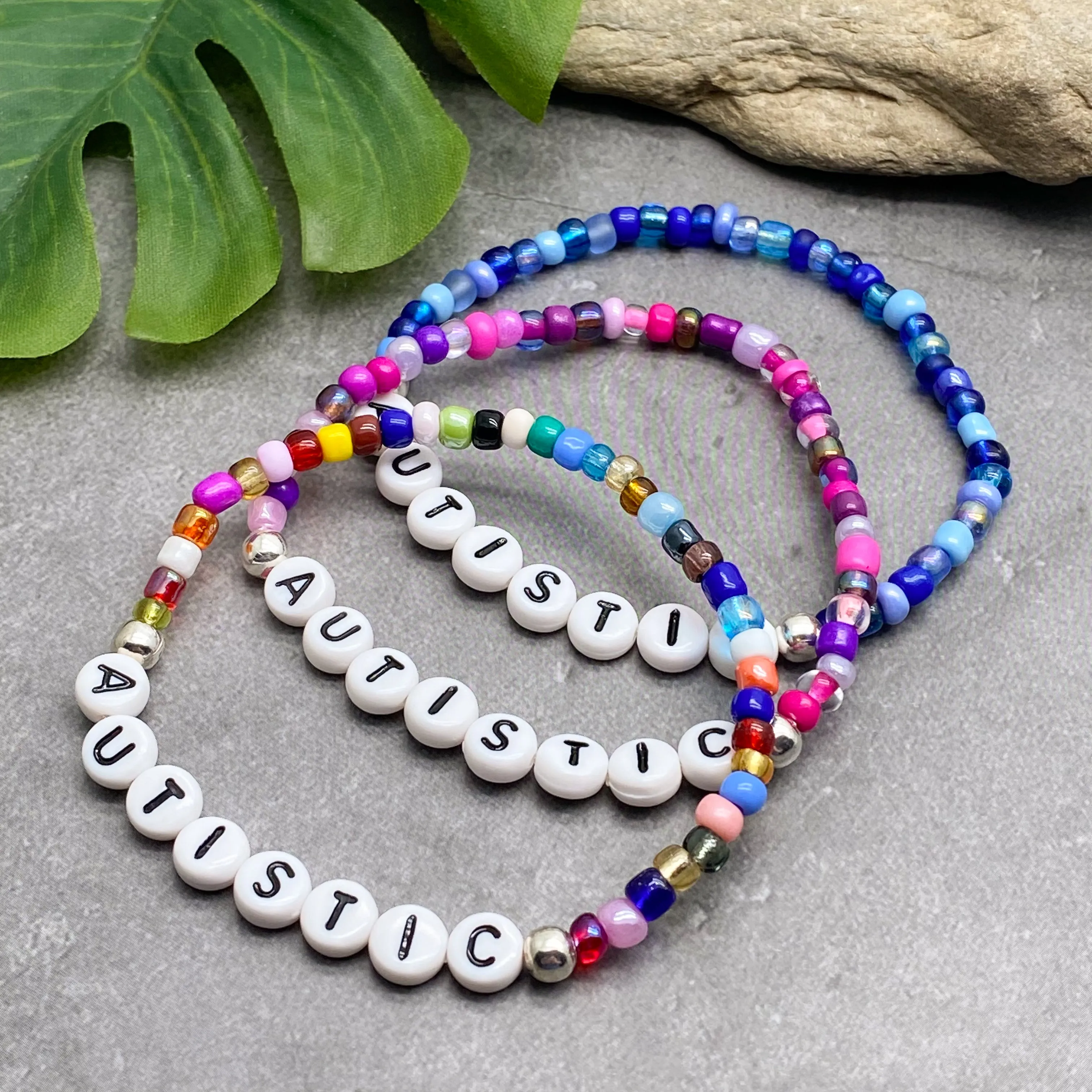 AUTISTIC Glass Seed Bead Bracelet