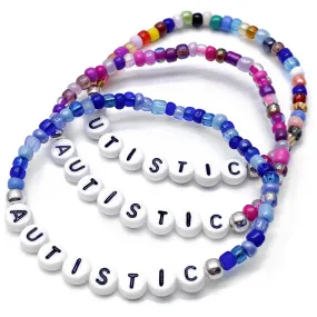 AUTISTIC Glass Seed Bead Bracelet