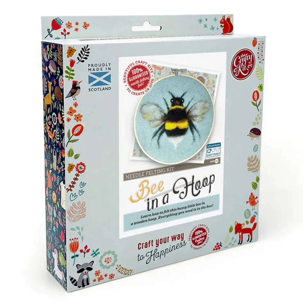 Bee In A Hoop Needle Felting Kit