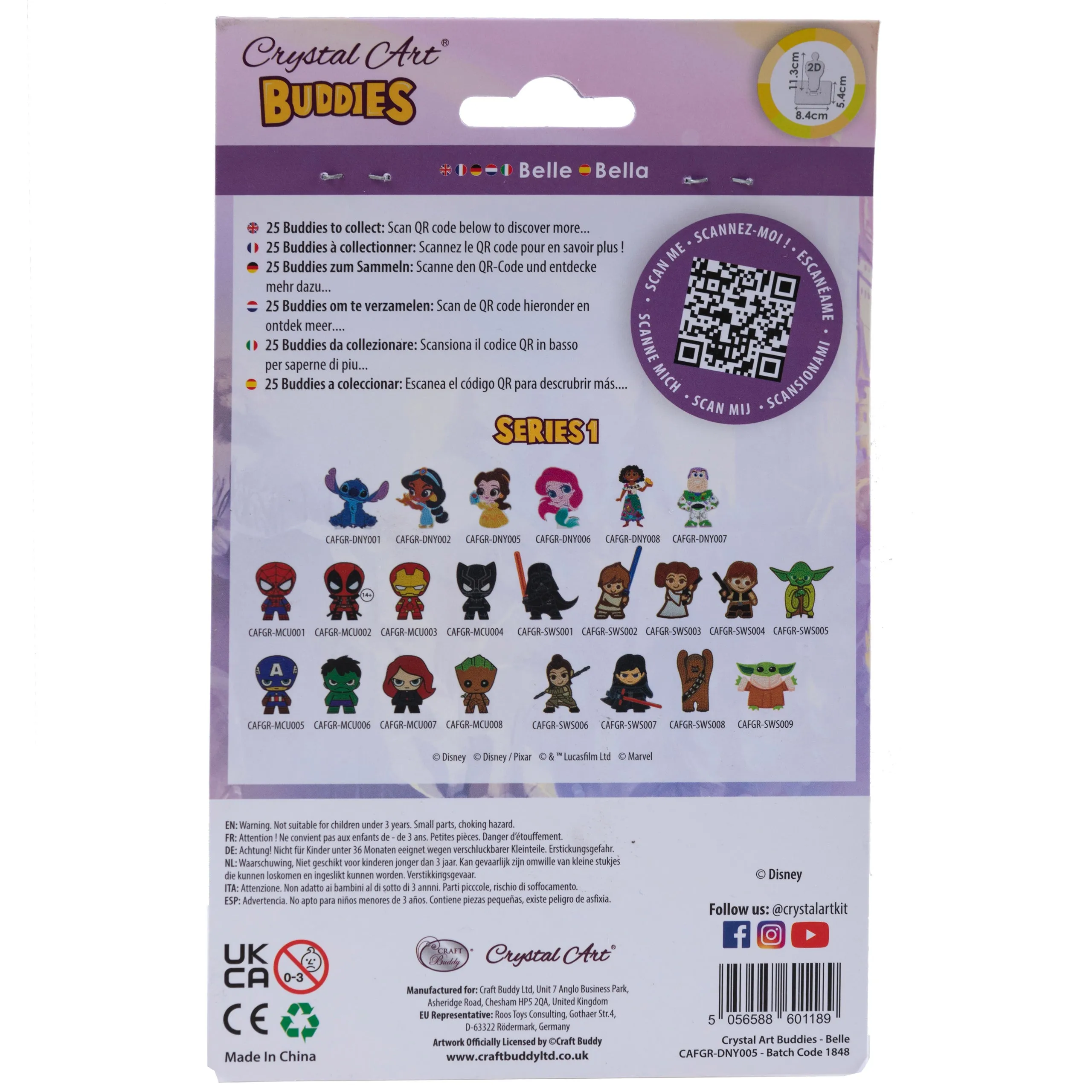Belle Beauty And The Beast Crystal Art Buddy
