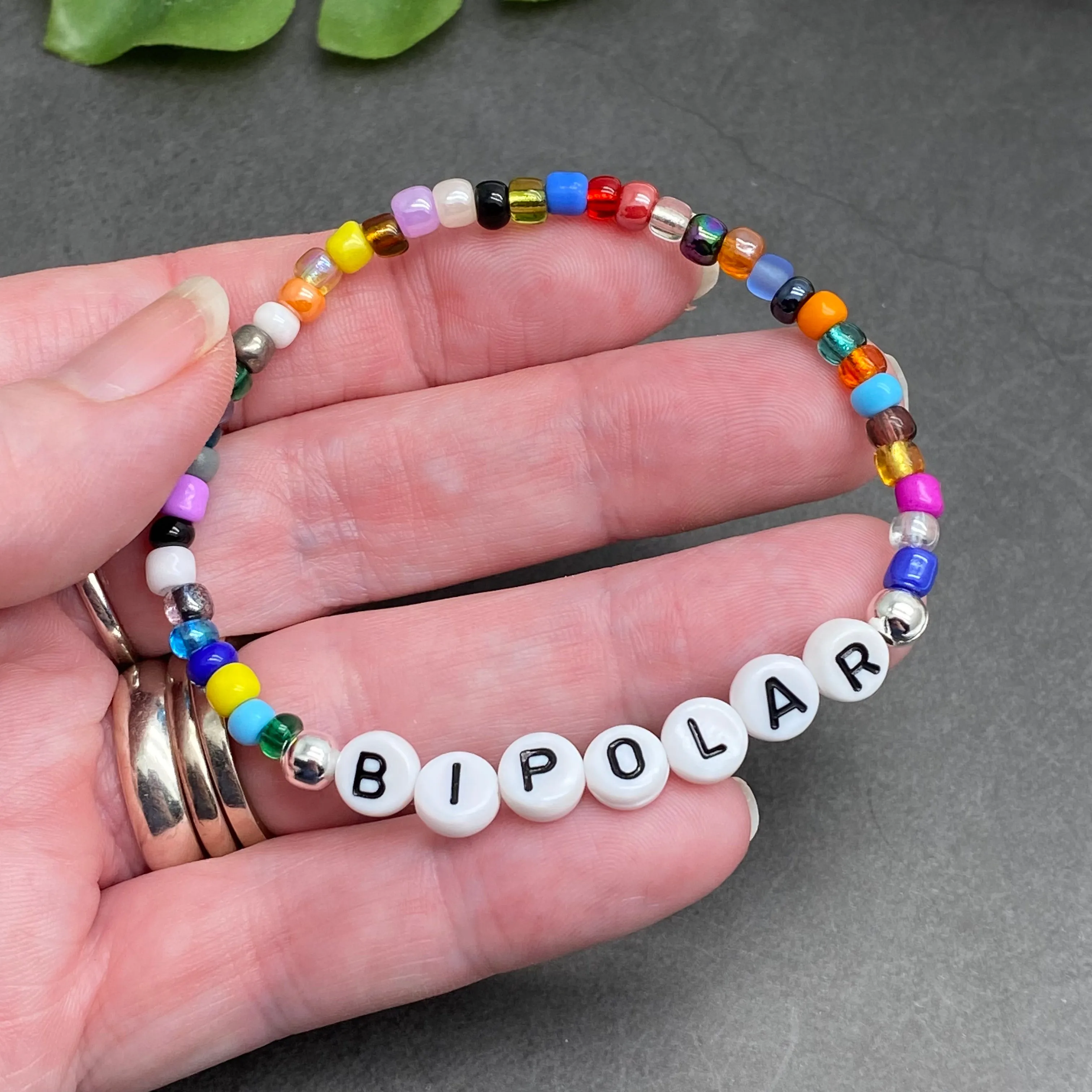 BIPOLAR Glass Seed Bead Bracelet