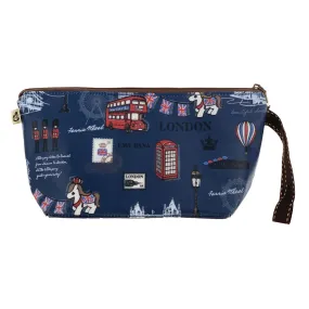 Blue London Dumpling Cosmetic Bag