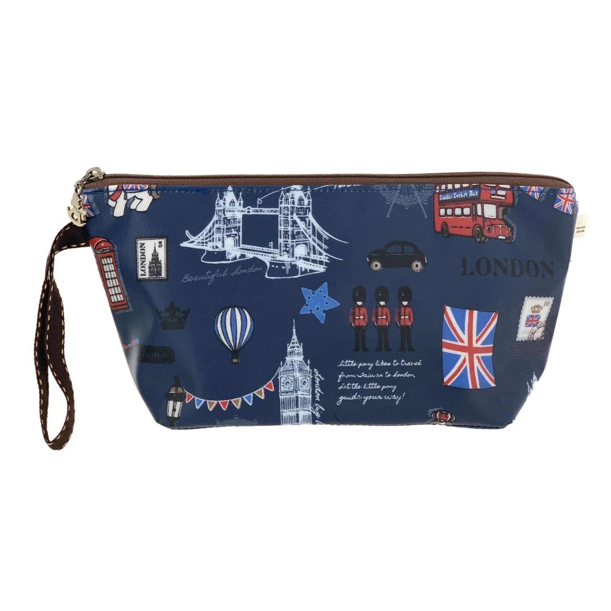 Blue London Dumpling Cosmetic Bag