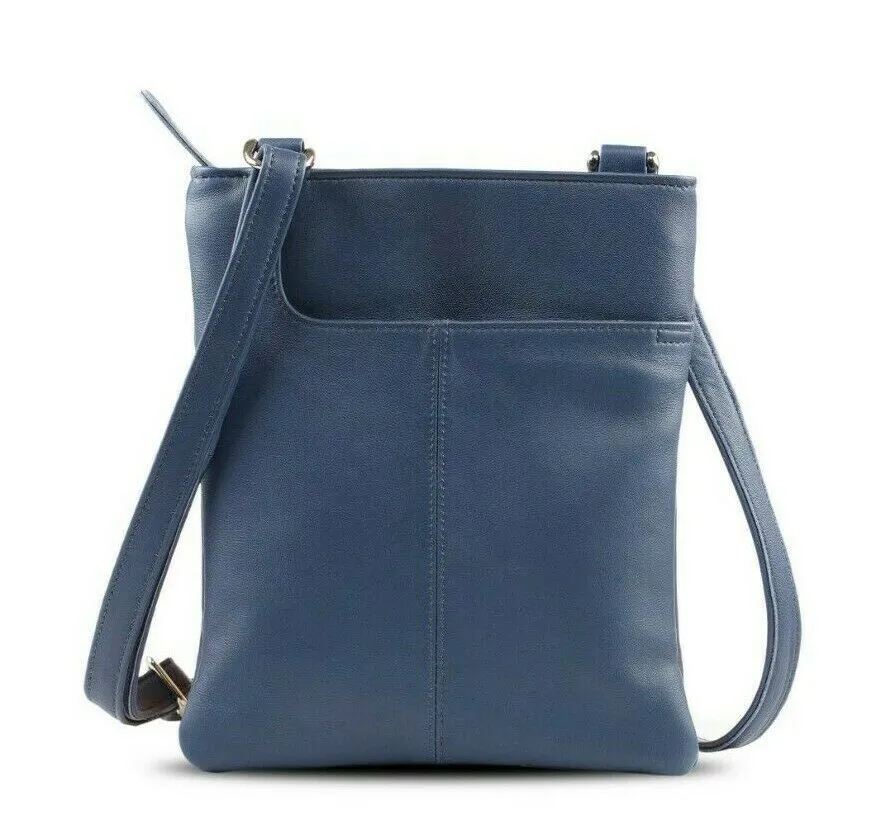 Blue Shoulder Soft Ladies Gents Cross Body Bag