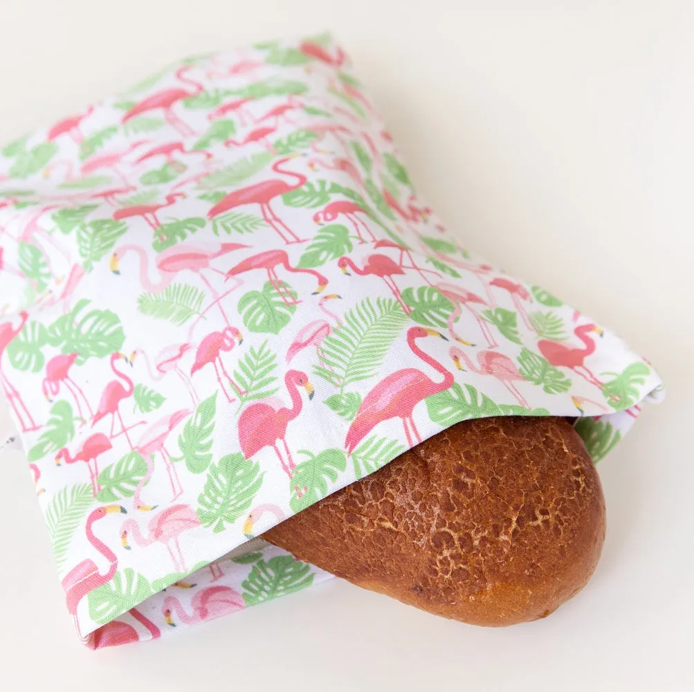 Bread Bag - Flamingoes