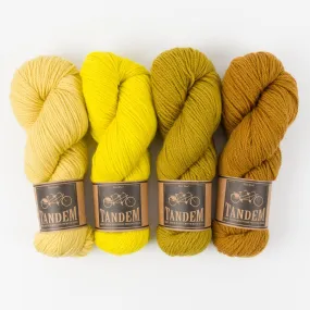 BUBBLY BLOSSOMS BLANKET -  CUP OF MUSTARD