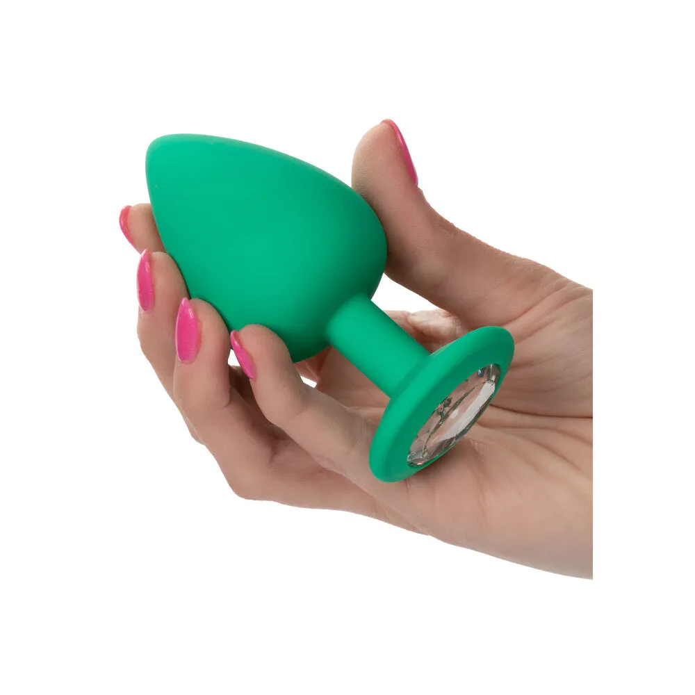 Cheeky Gems Butt Plugs Set Green 3 Pieces