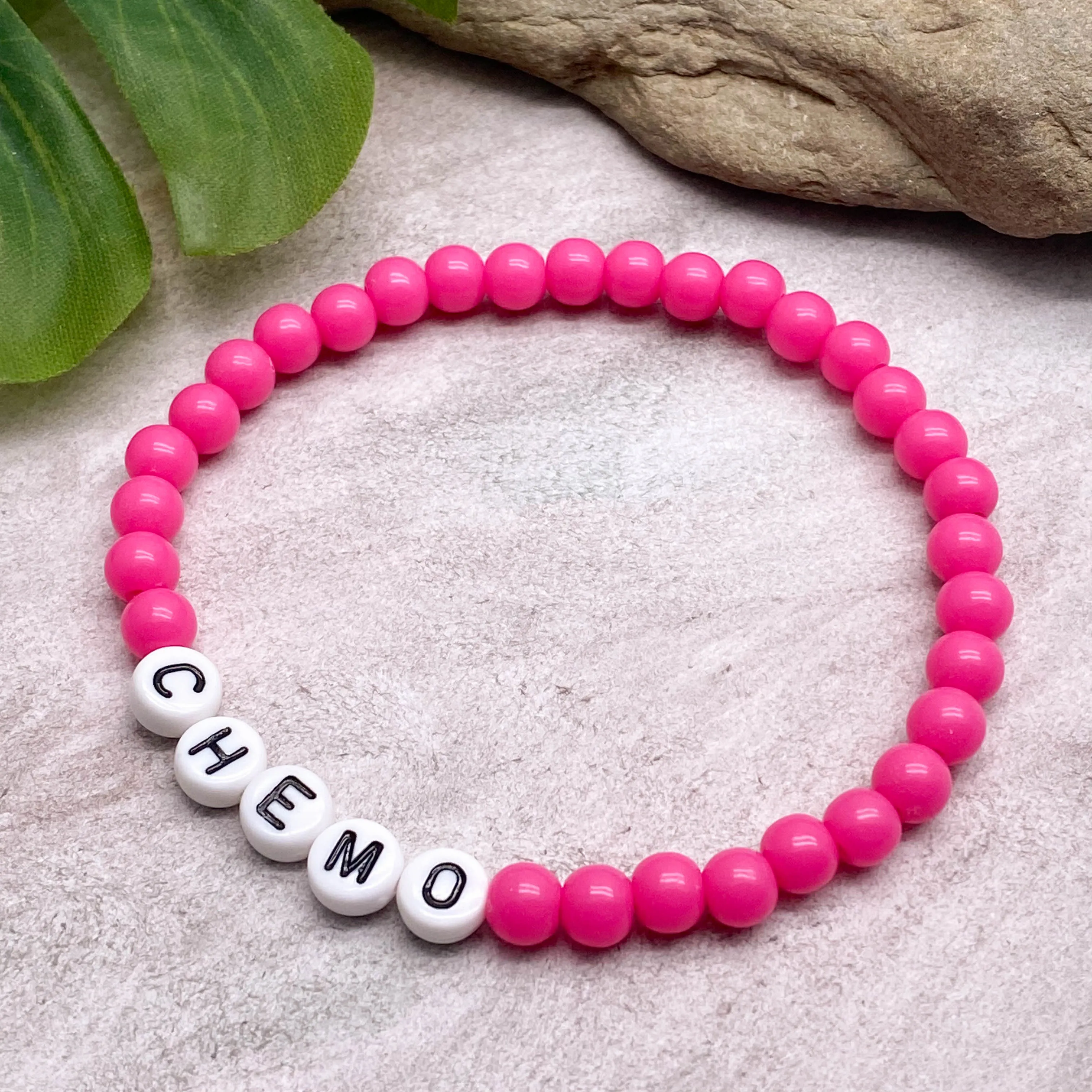 CHEMO Acrylic Letter Bead Bracelet