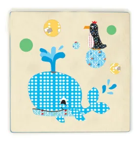 Cocoon Couture Mr Whale Kids Wall Art