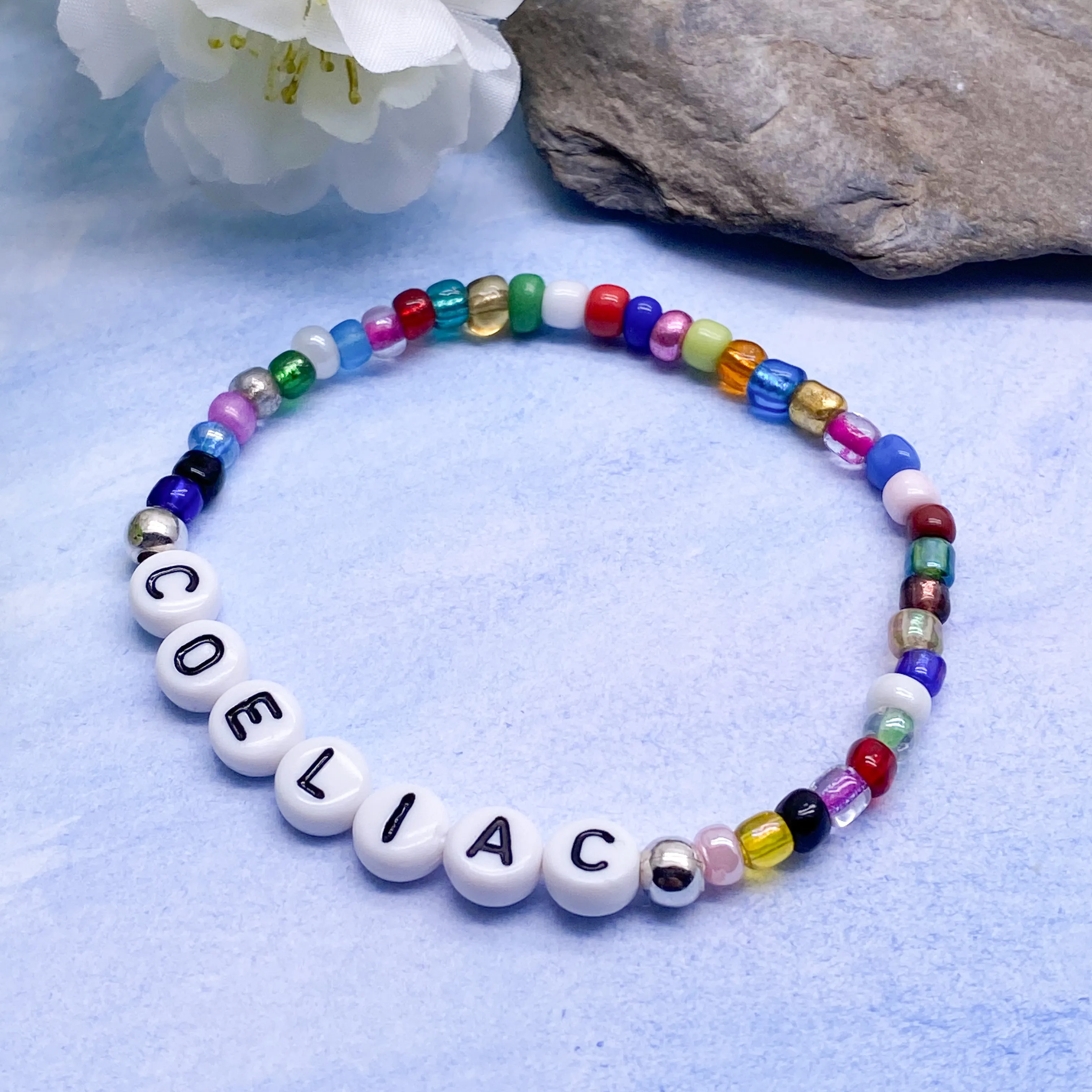 COELIAC Glass Seed Bead Bracelet