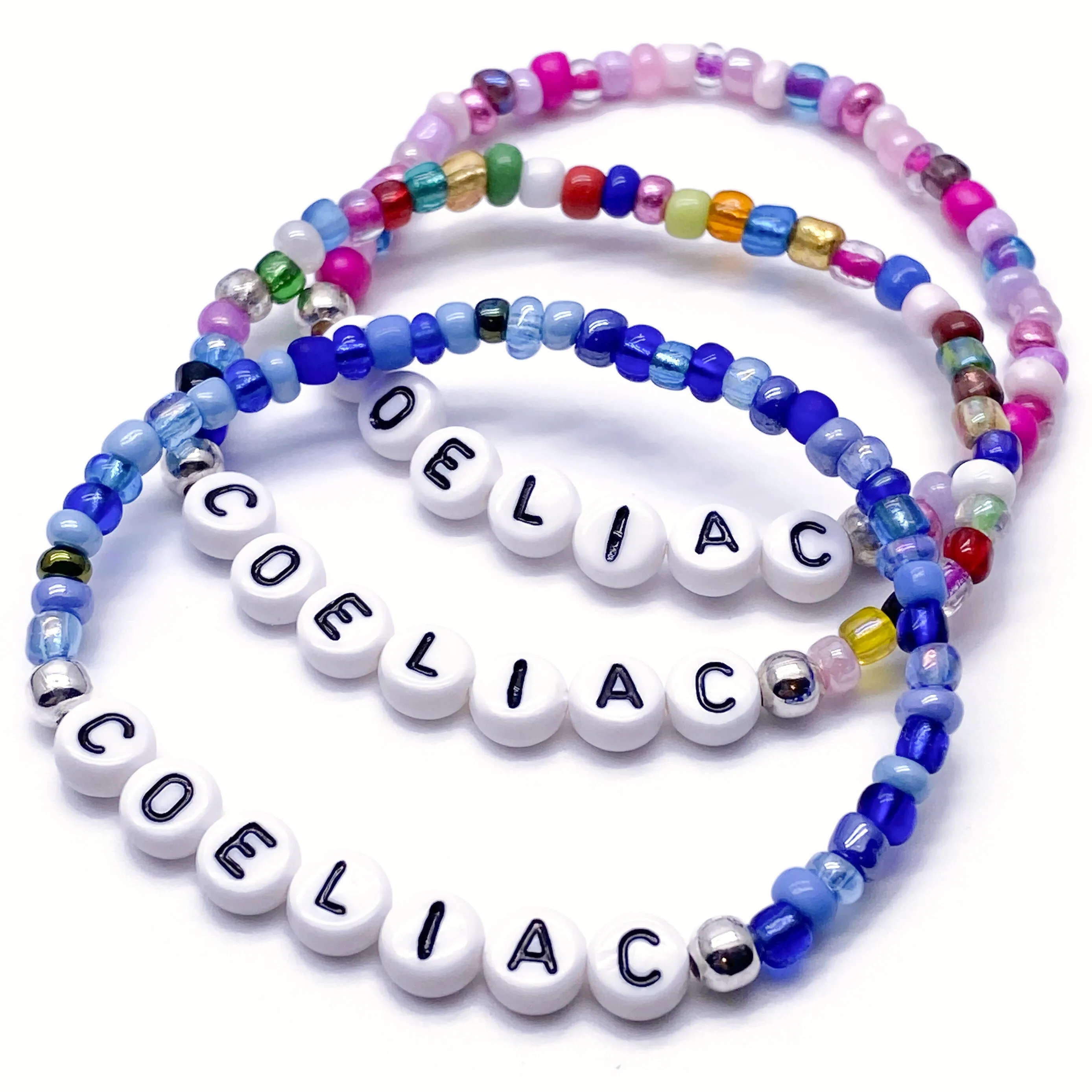 COELIAC Glass Seed Bead Bracelet