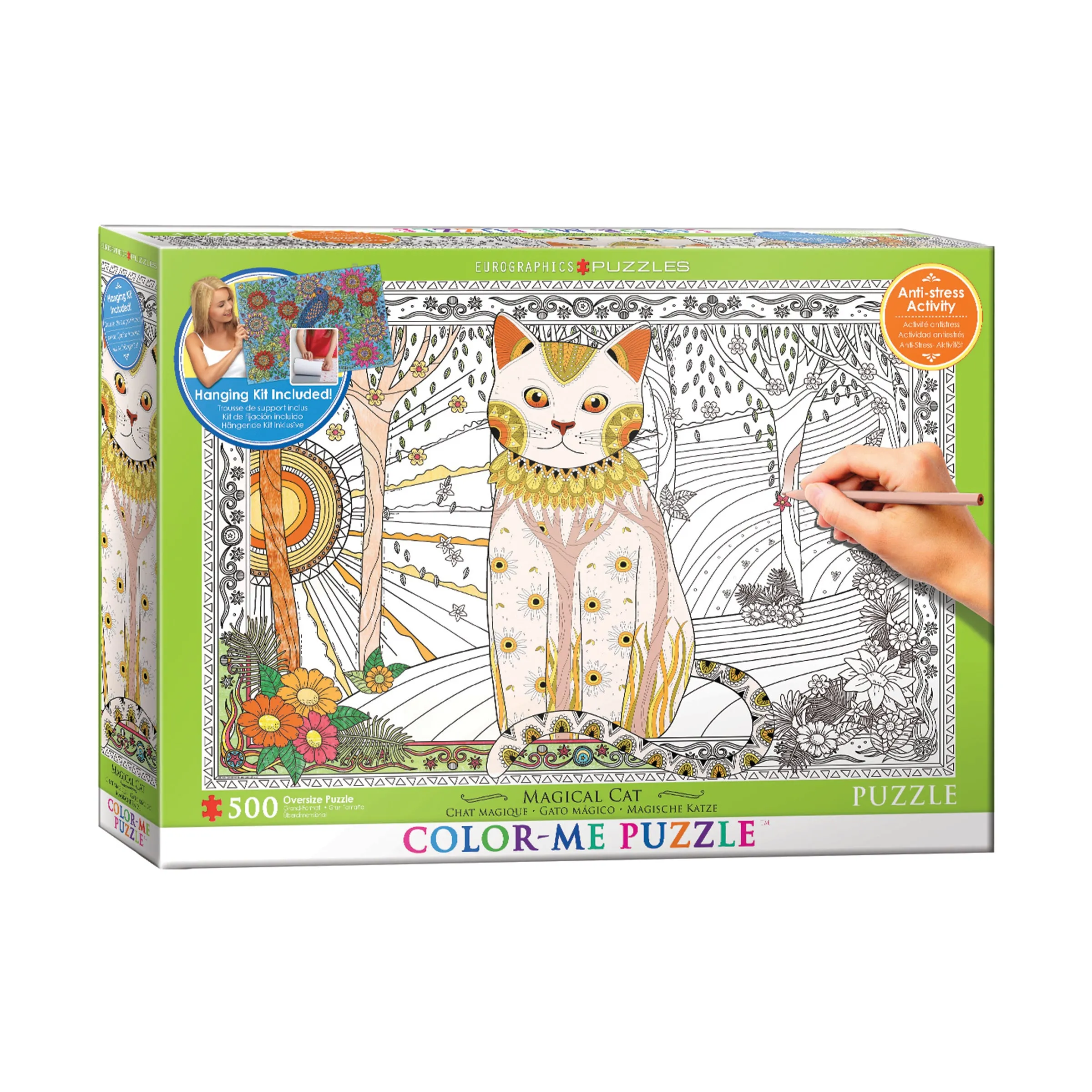 Color-Me Puzzle - Magical Cat: 500 Pcs