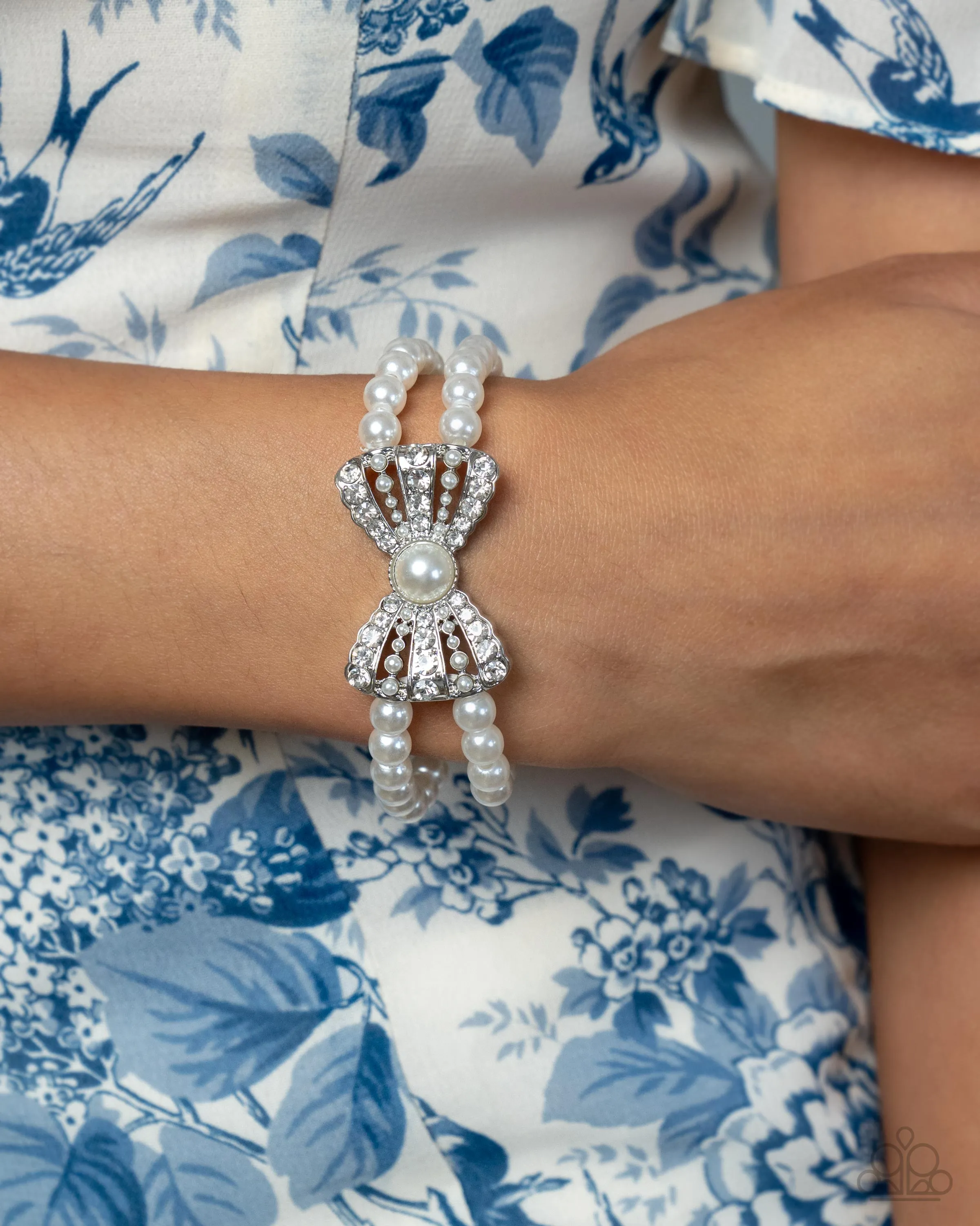 Complete Look: Pearl Earrings and Bracelet Set