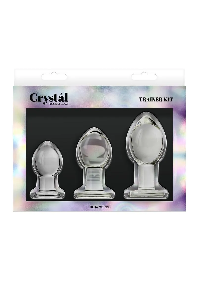 Crystal Premium Glass Trainer Kit Butt Plug