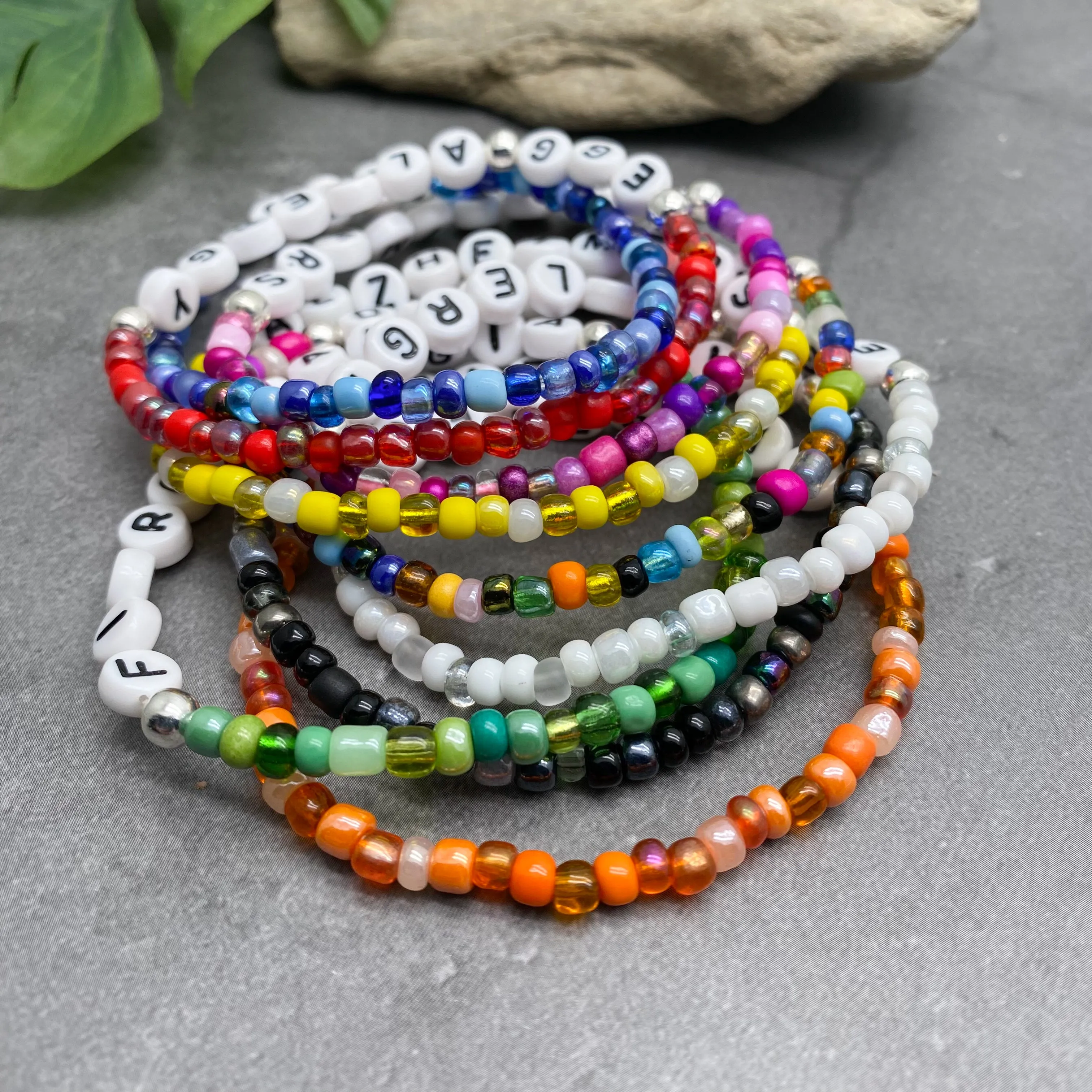 CYSTIC FIBROSIS Glass Seed Bead Bracelet