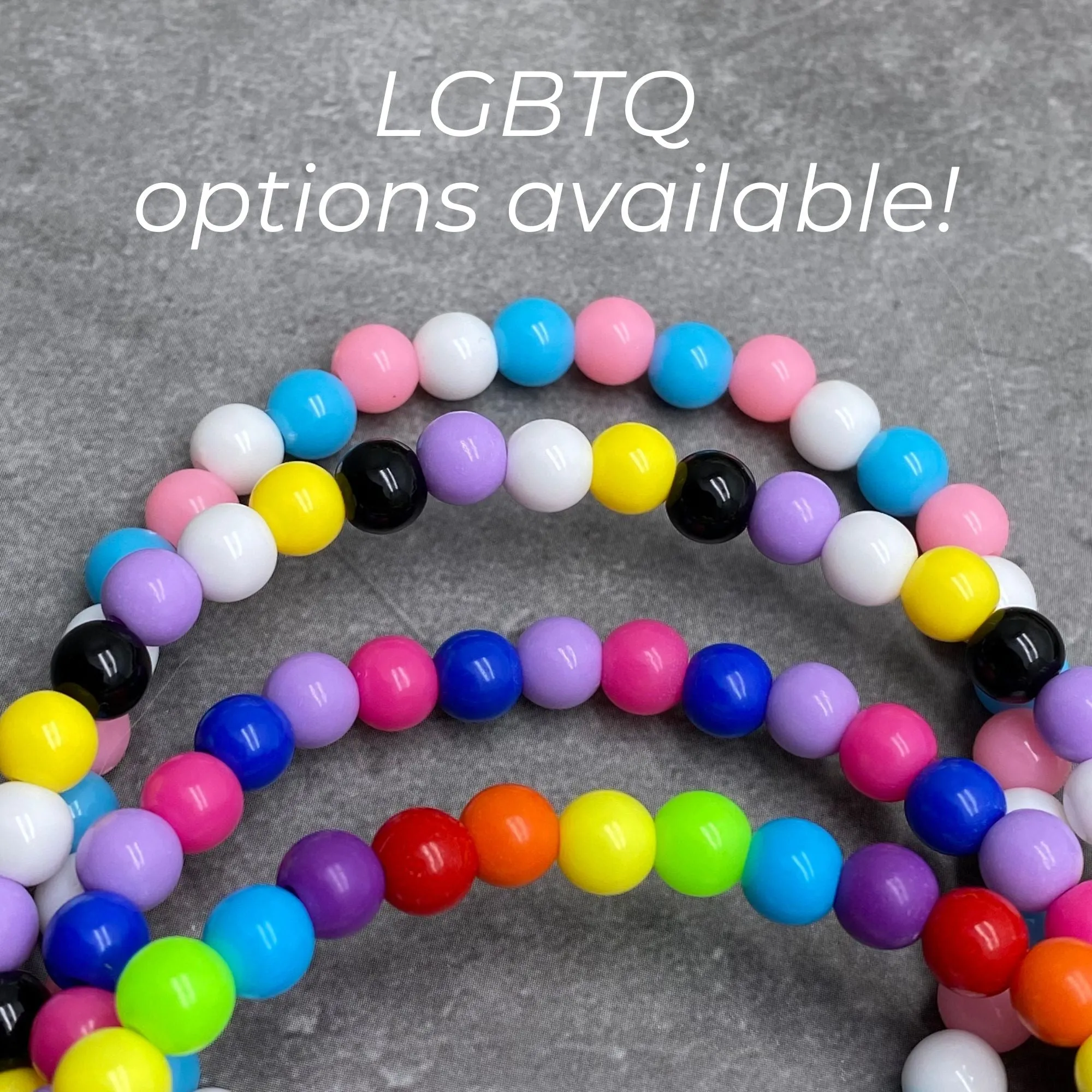 DIABETIC Acrylic Letter Bead Bracelet