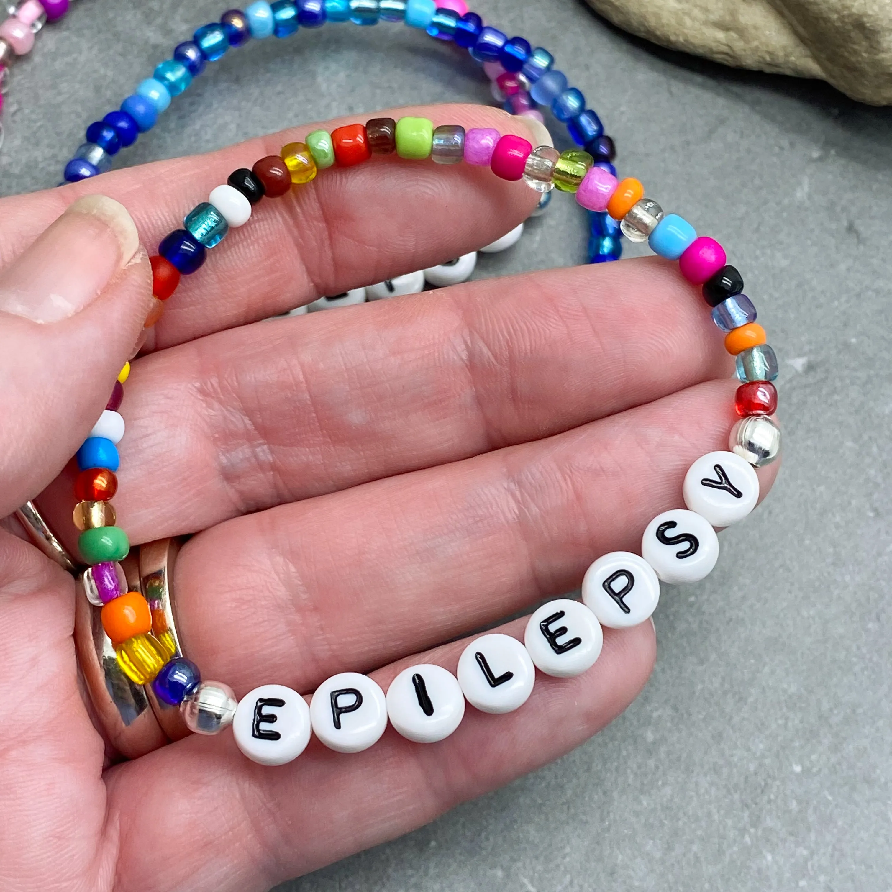 EPILEPSY Glass Seed Bead Bracelet