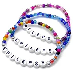 EPILEPSY Glass Seed Bead Bracelet