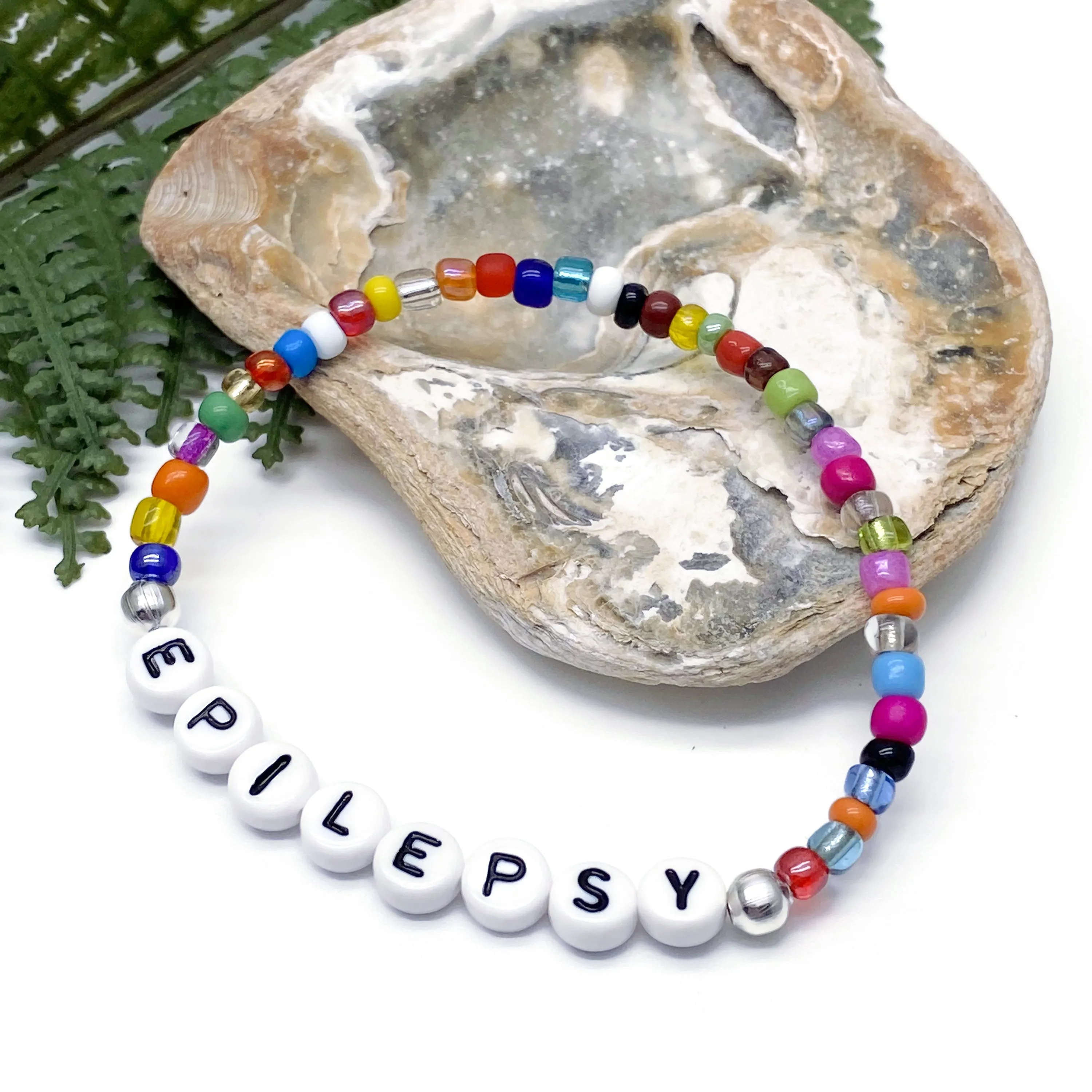 EPILEPSY Glass Seed Bead Bracelet