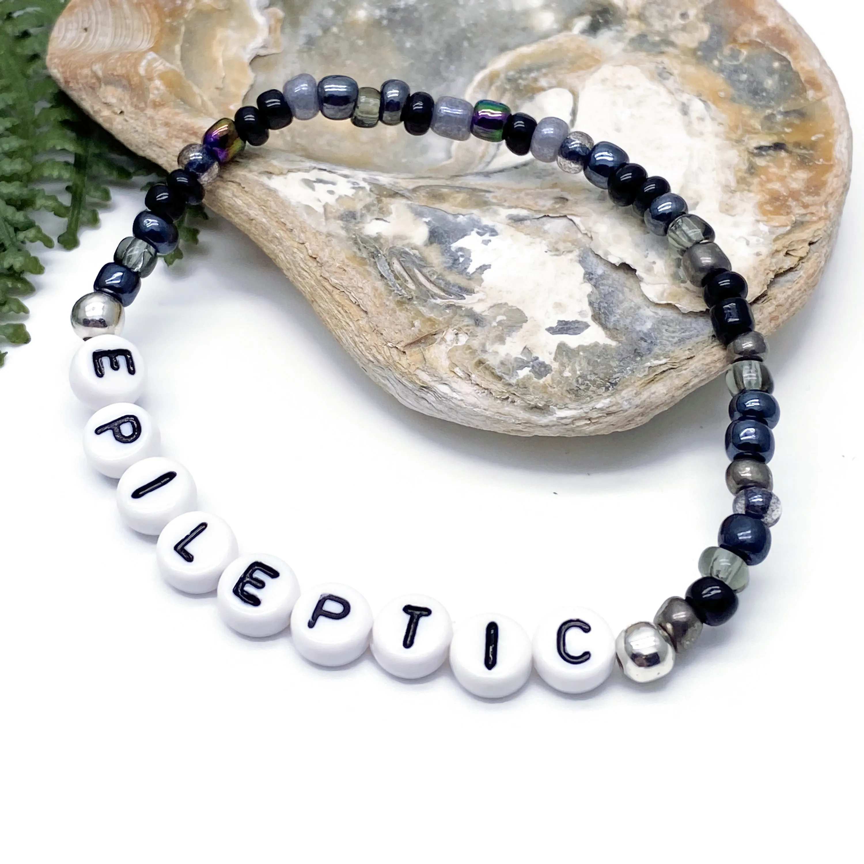 EPILEPTIC Glass Seed Bead Bracelet