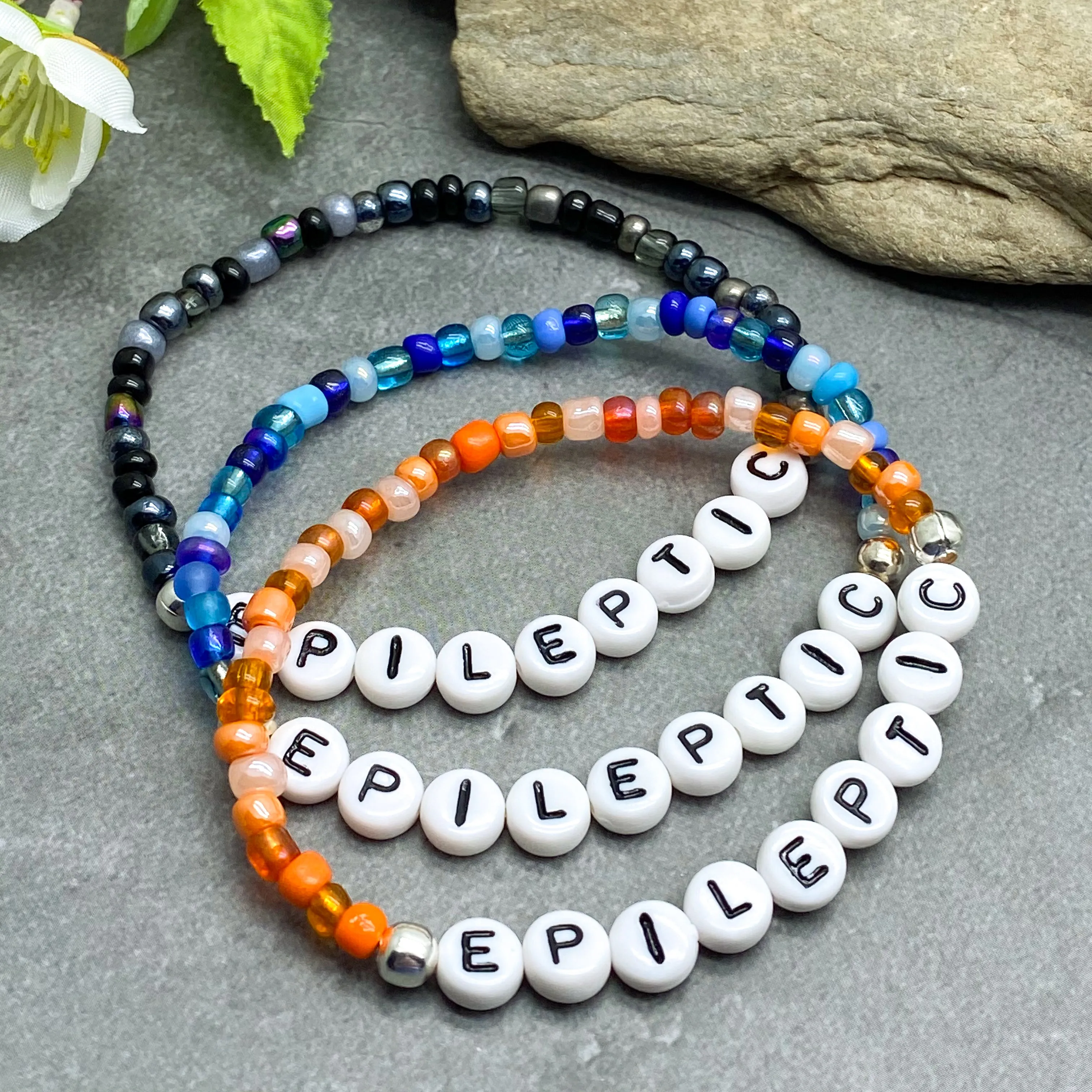 EPILEPTIC Glass Seed Bead Bracelet