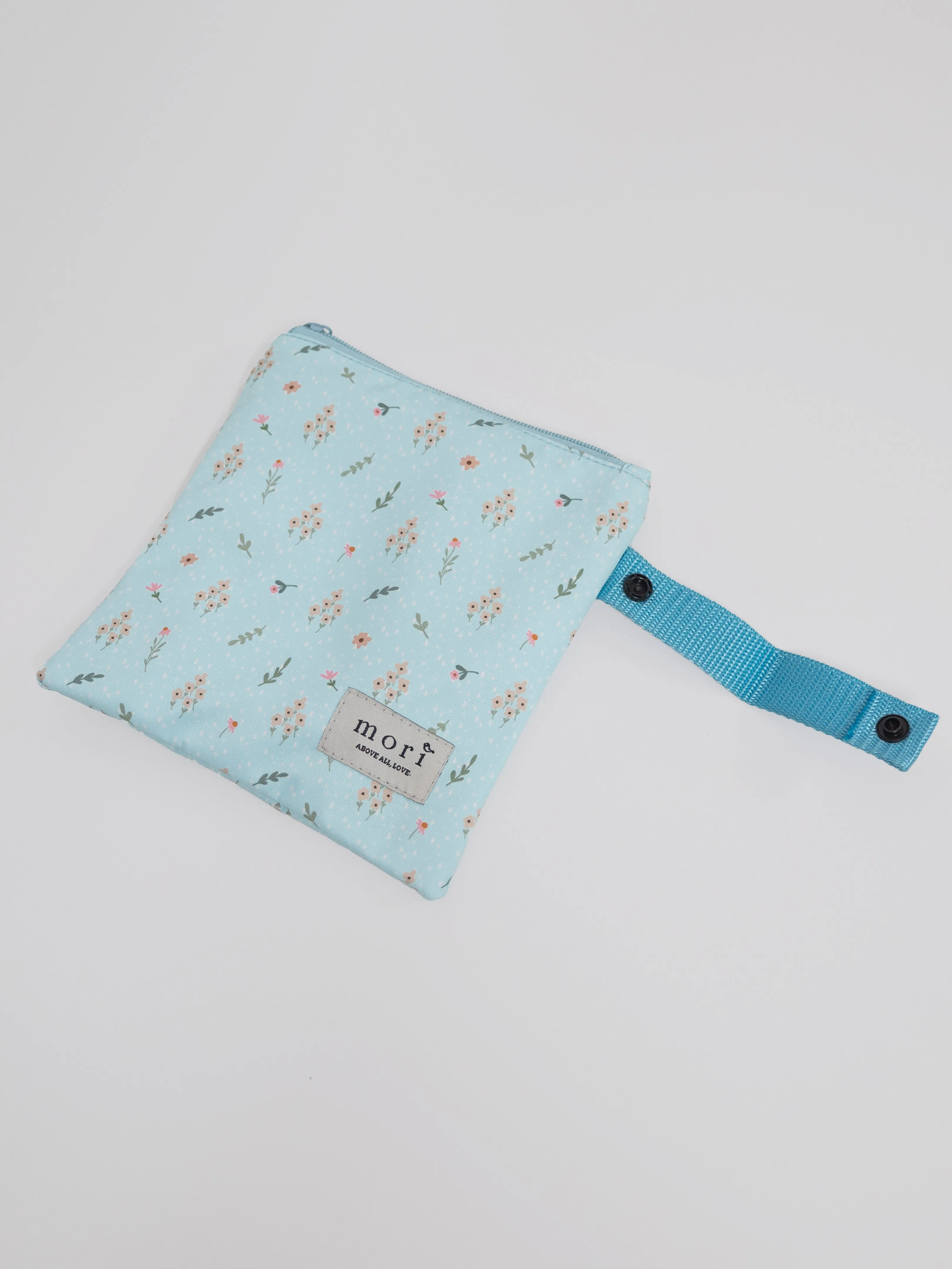 Floral Drizzles Blue Pack'N'Go Washable Pouch
