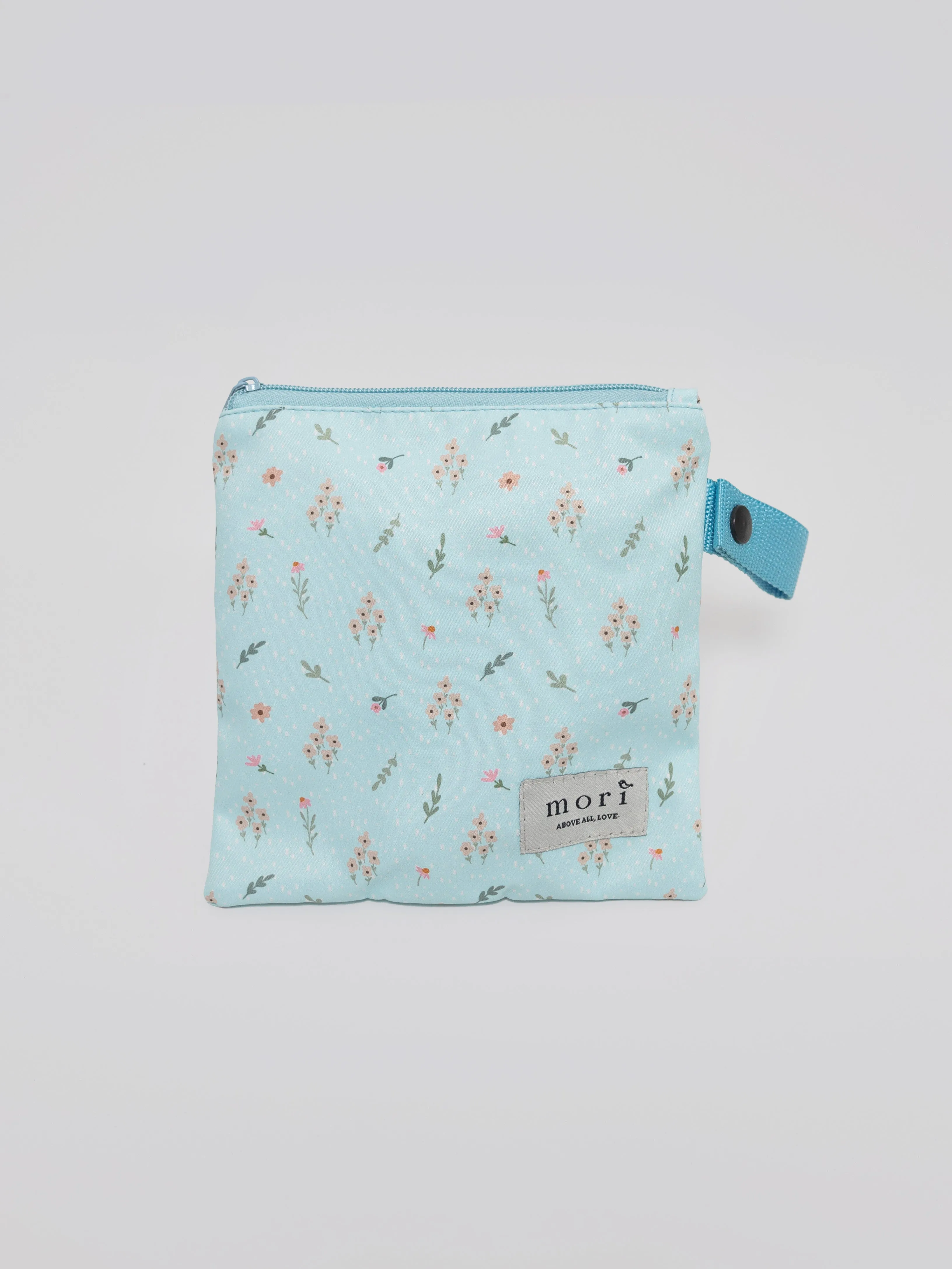 Floral Drizzles Blue Pack'N'Go Washable Pouch