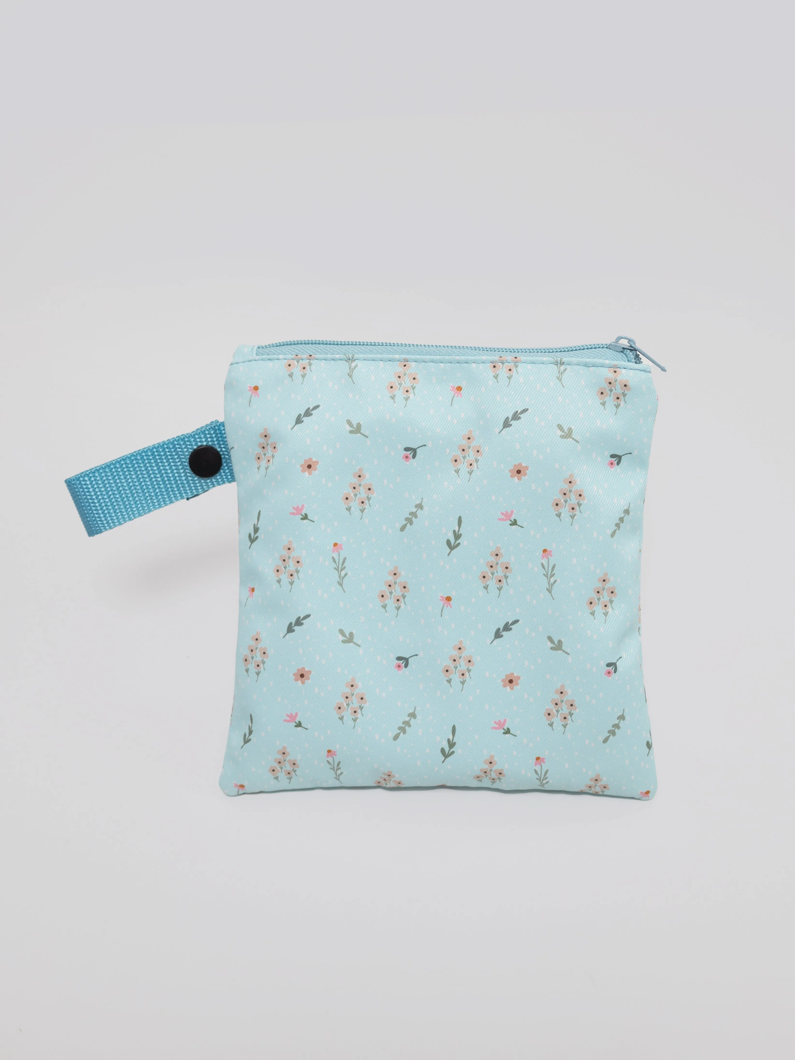 Floral Drizzles Blue Pack'N'Go Washable Pouch