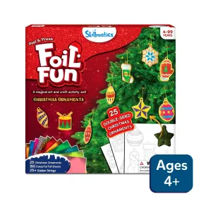 Foil Fun: Christmas Ornaments | No Mess Art Kit (ages 4 )