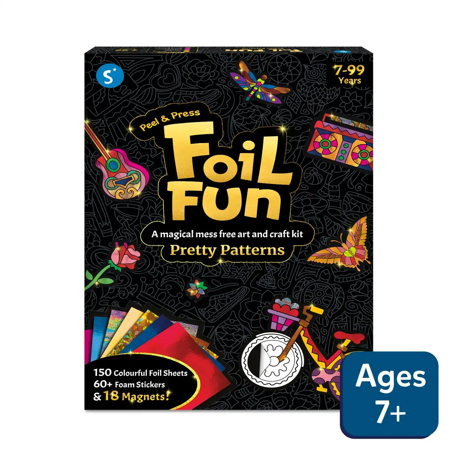 Foil Fun Pretty Patterns | No Mess Art Kit (Ages 7 )