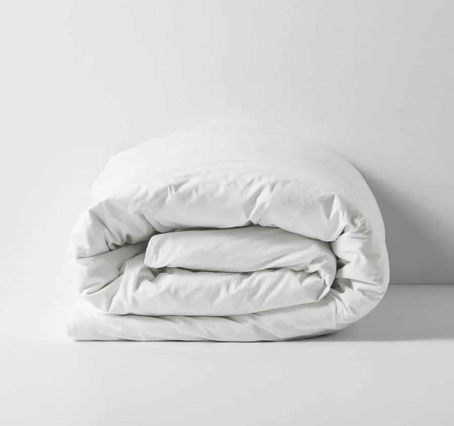Halo Organic Cotton Quilt Cover Range White