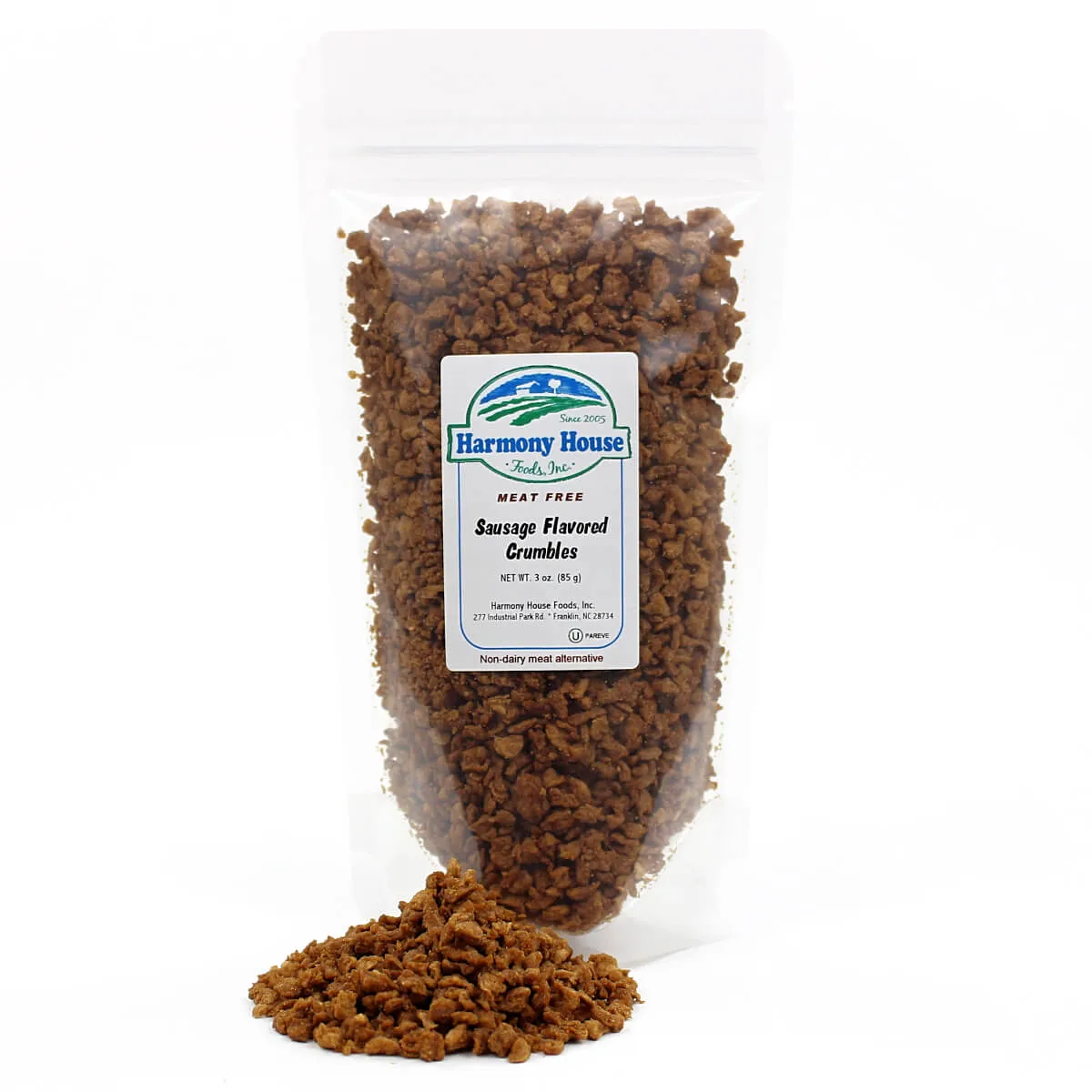 Harmony House Sausage Flavored Crumbles (3 oz)