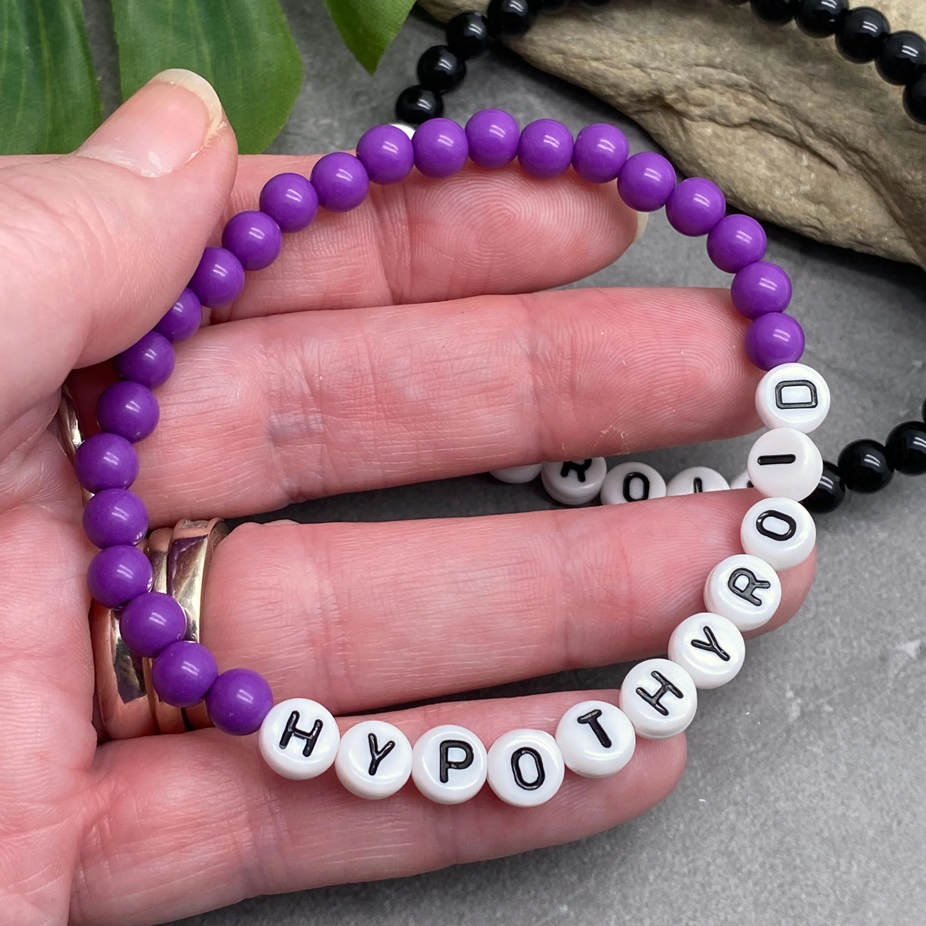 HYPOTHYROID Acrylic Letter Bead Bracelet