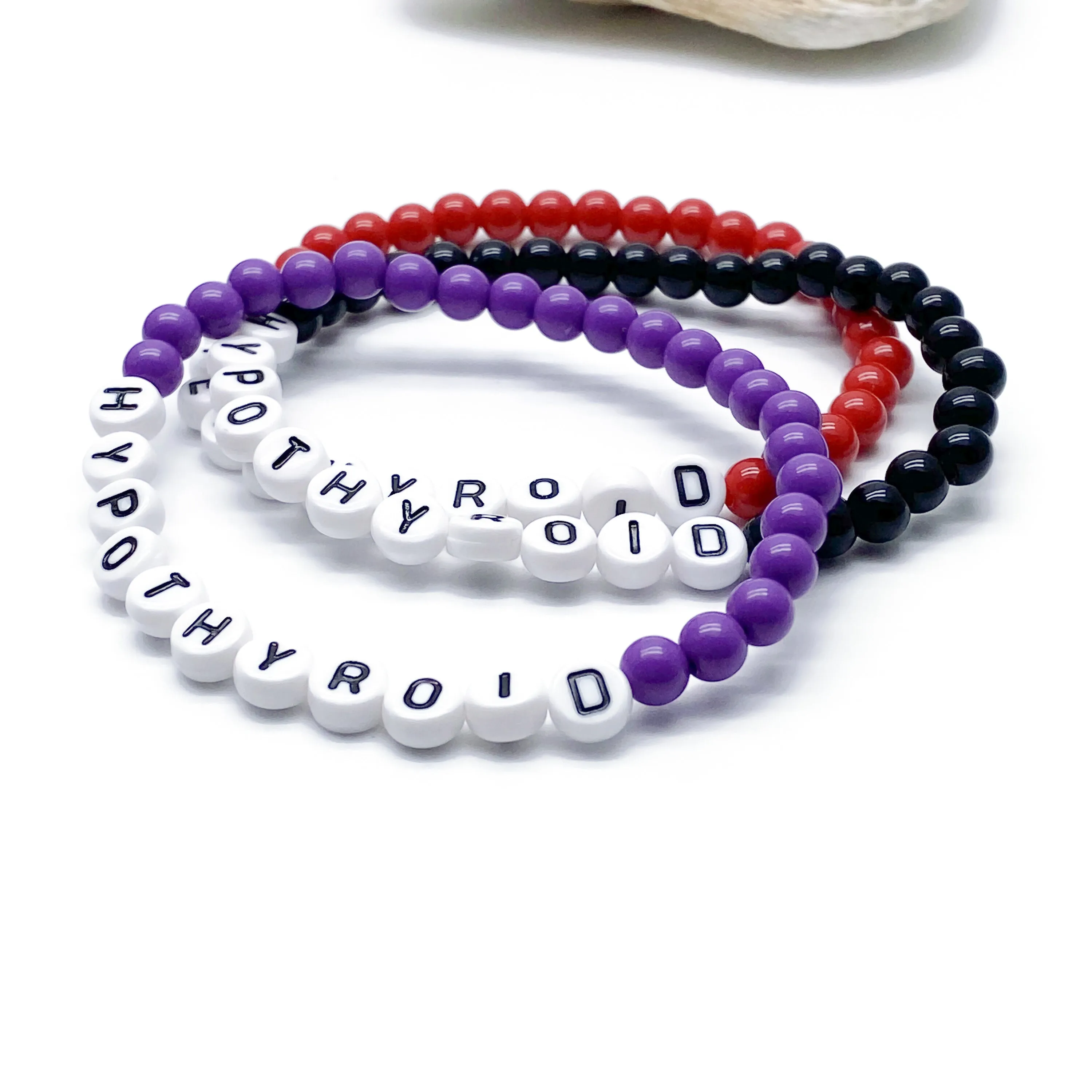 HYPOTHYROID Acrylic Letter Bead Bracelet