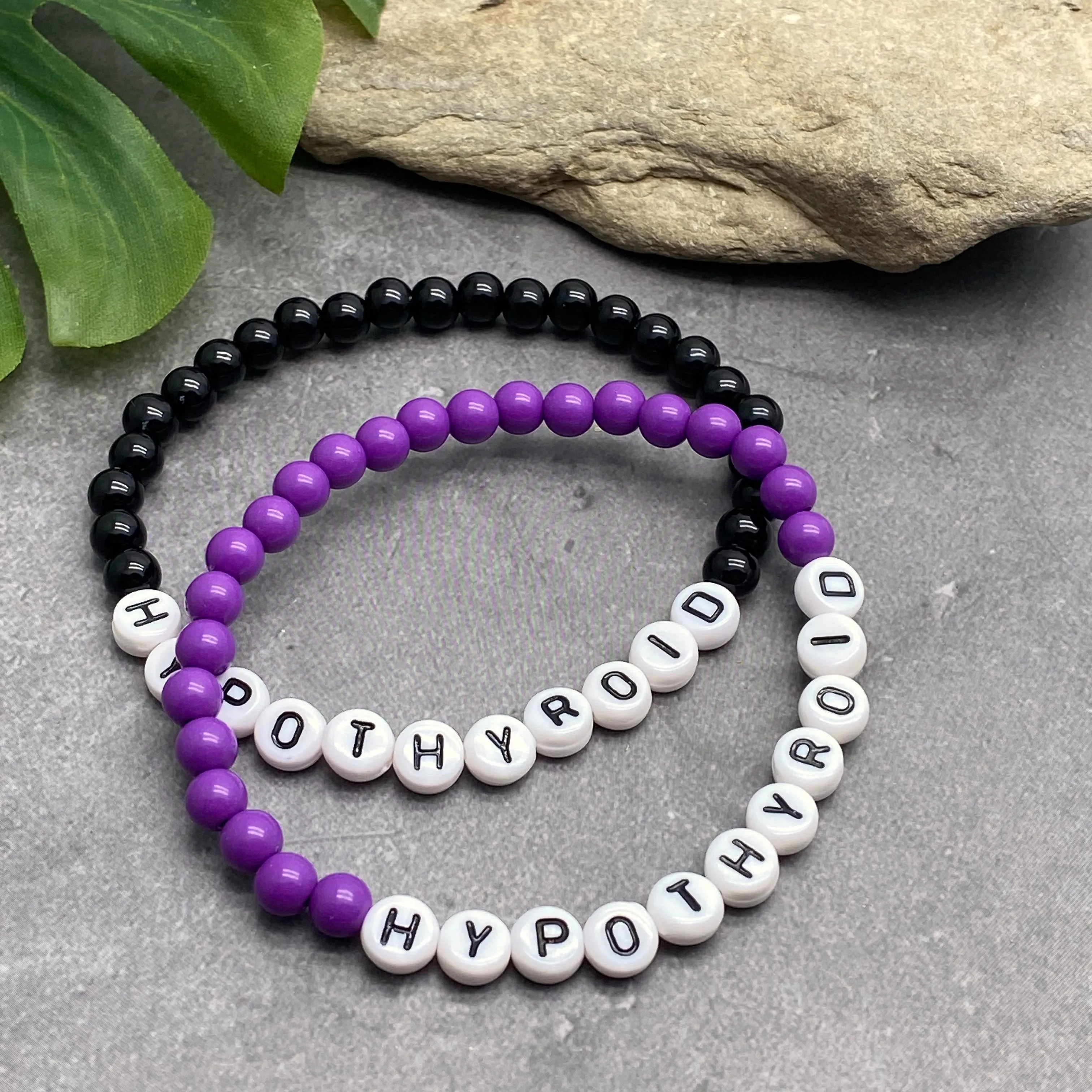 HYPOTHYROID Acrylic Letter Bead Bracelet