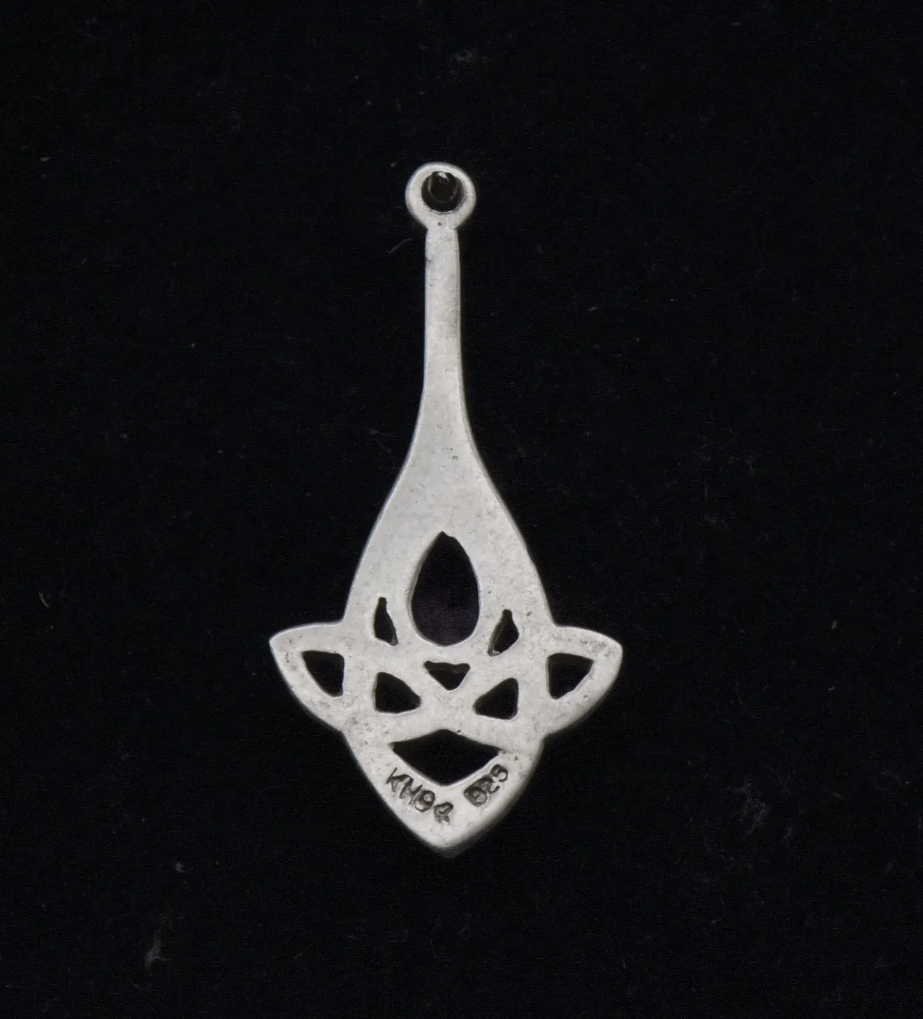 Kit Heath - Vintage Sterling Silver Amethyst Celtic Knot Pendant
