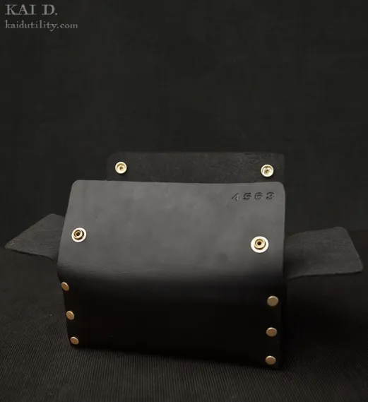 Leather Dopp Kit - Black