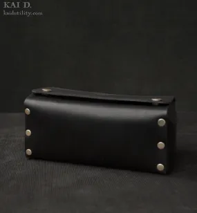 Leather Dopp Kit - Black