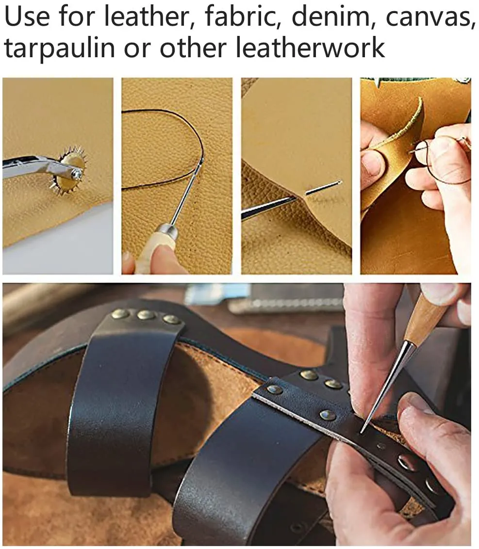 Leather Sewing Tools YESURPRISE 22 Pcs | Leather Craft Kit