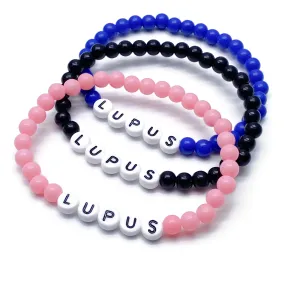 LUPUS Acrylic Letter Bead Bracelet