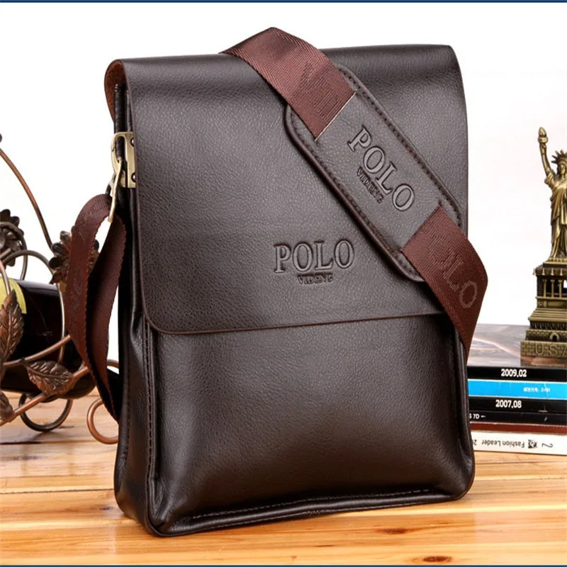 Luxury Vintage Bag for Men /Waterproof PU Leather Business Style bag for Men