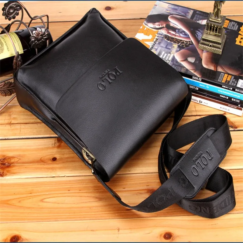Luxury Vintage Bag for Men /Waterproof PU Leather Business Style bag for Men