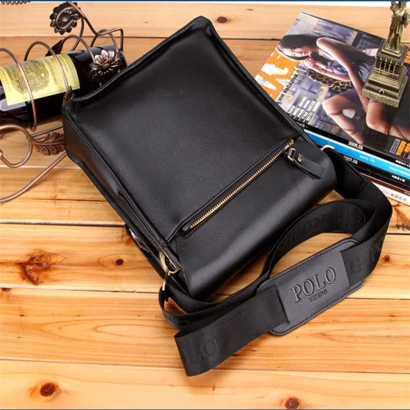 Luxury Vintage Bag for Men /Waterproof PU Leather Business Style bag for Men