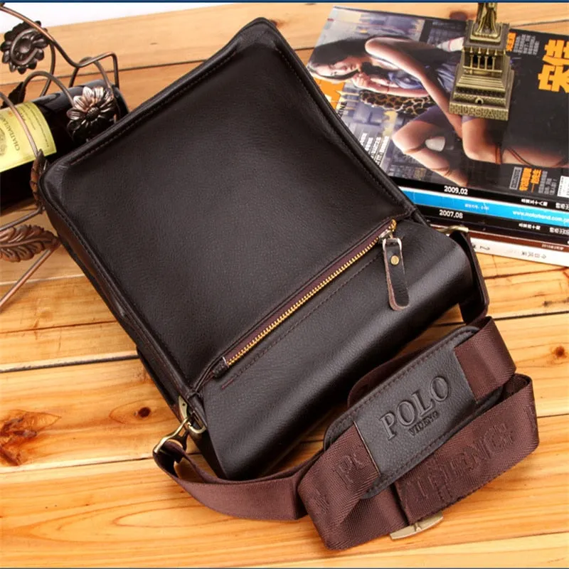 Luxury Vintage Bag for Men /Waterproof PU Leather Business Style bag for Men