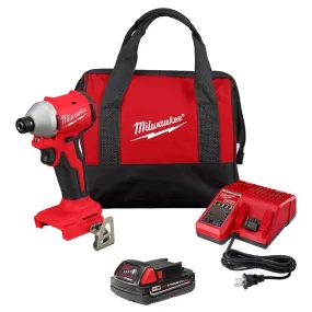 M18 Compact 1/4 in Hex Impact Driver Kit - Battery, Charger & Tool Bag